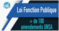 Loi Fonction Publique : + de 100 amendements UNSA